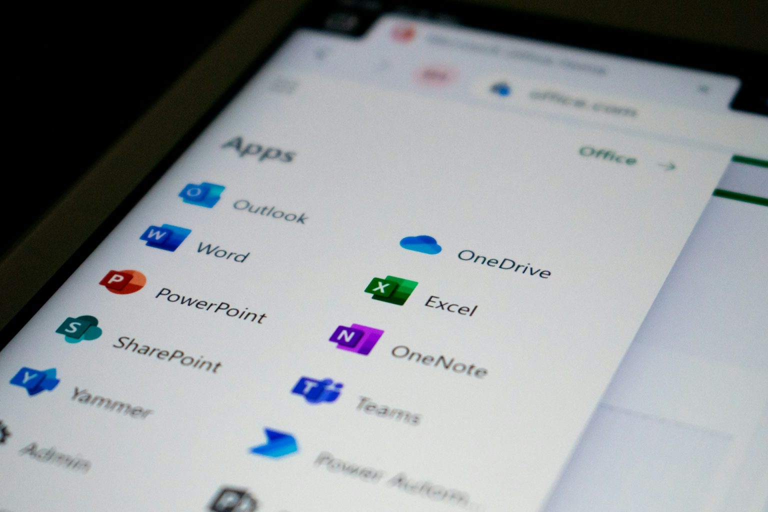 Bannière Apps Microsoft